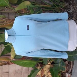 Patagonia light blue extra small lightweight fleece quarter zip pullover